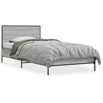 Berkfield Home Bed Frame without Mattress Grey Sonoma 100x200 cm