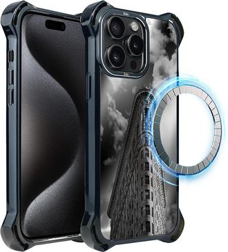 OEM Funda Para Iphone 15 Pro Max Ibizu Dropguard Ultra Con Magsafe, Noir City, Flatiron