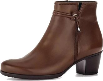 Gabor Enkellaars - Dames - Laarzen met Hak - Bruin - 37 EU - Leer - Schoenen