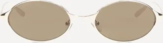Alexander McQueen Occhiali da Sole Neo ovali Woman UNI