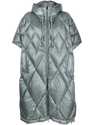 PESERICO Cappotto trapuntato con maniche corte - Verde