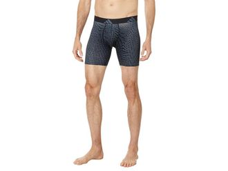 adidas Athletic Fit Microfiber Boxer Brief Underwear 1-Pack Mens Underwear Accelerate Onix Black/Onix Grey/Black : LG
