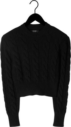Ibana Tamra Ronde hals Gebreide Top - Dames - Ronde hals truien - Zwart - XL - Polyester - Truien & Vesten