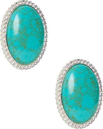 Retrof&ecirc;te Stone Stud Earrings