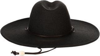 San Diego Hat Company El Campo Wide Brim Hat in Black at Nordstrom Rack