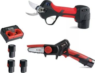 Blue Bird Blue Bird - Kit Forbice ps 23-25faster E Potatore cs 22-04 Con 3 Batterie 12,6v 2,5ah