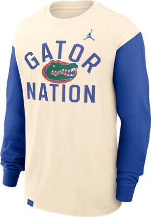 Nike Mens Florida Primetime Mantra Max90 Jordan Brand College Long-Sleeve T-Shirt in Brown | 0JCW0BP1UFN-JSE