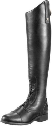 Generic Womens Riding Boots Equestrian Style - Flat Heel, Knee-High Leather Look, Wide Calf & Plus Size Available, Durable Pull-On Boots(Black,10.5 UK)