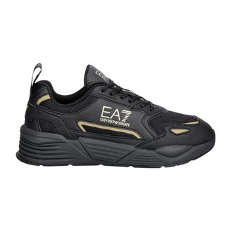 Emporio Armani 7X000308 Sneakers - Heren - Sneakers - Zwart - 38 2/3 EU - Leer - Schoenen