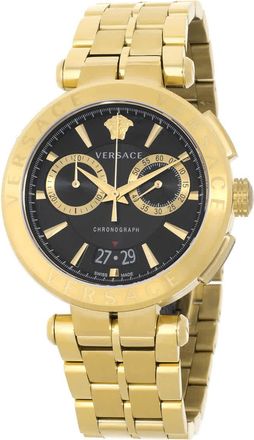 Versace Aion Chronograph Quartz Black Dial Mens Watch VE1D02823