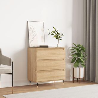 vidaXL Vidaxl - Aparador De Madera Contrachapada Roble Sonoma 60x35x70 Cm