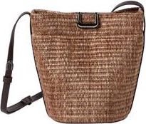Brunello Cucinelli Raffia sartorial small bucket bag in Light Brown at Nordstrom