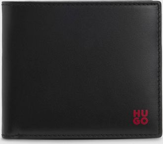 HUGO BOSS Mens Tibby Wallet in Black Leather - One Size