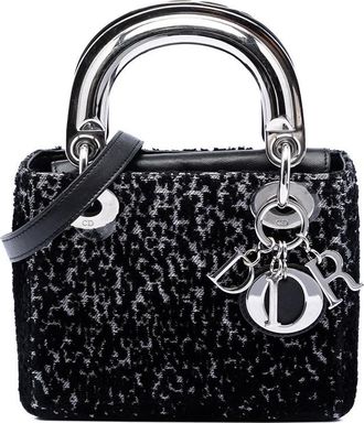 Dior Pre-owned Dior Mini Fabric Lame Lady Dior Ladies ZOGEHHKQWRZNALAH