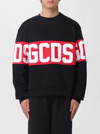 GCDS Felpa a girocollo con maxi logo Gcds