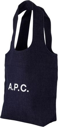 A.P.C. Womens Ninon Tote Navy Cotton