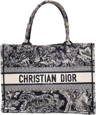 Dior Pre-owned Riviera Toile De Jouy Book Tote - Pre-owned - Mujer - Azul - ONE SIZE