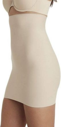 TC Fine Intimates Sleek Essentials Hi-Waist Half Slip In Warm Beige