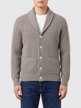 Brunello Cucinelli Cardigan da uomo in cotone con collo a scialle e bottoni