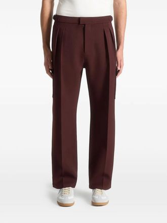 Mani&egrave;re De Voir Maurice adjustable-waistband trousers - Brown