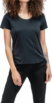 Ministry of Supply Comfort Stretch Luxe Touch Tee Shirt In Black