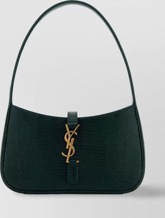 Saint Laurent mini structured reptile embossed top handle handbag