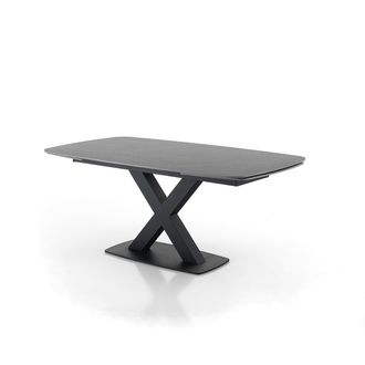 Oresteluchetta Mesa Extensible De Cer&aacute;mica Efecto M&aacute;rmol 90x160-230cm Boyle Marble - Gris