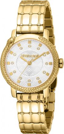 Roberto Cavalli Womens RC5L116M0055 Ladies Logomania Watch - Gold - One Size