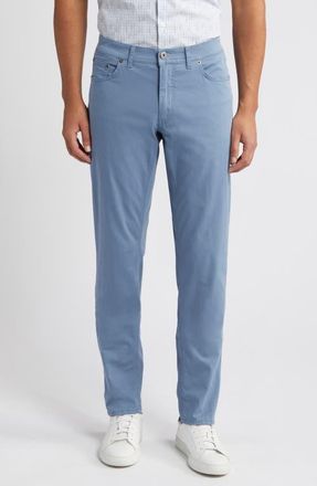 Brax Cooper Fancy Regular Fit Five-Pocket Pants in Dusty Blue at Nordstrom, Size 40 X 34
