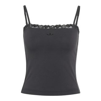 adidas Camisole met kanten rand - Dames - Sportshirts - Zwart - S - Fitness