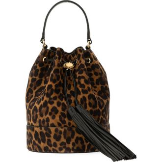 Gianvito Rossi Sienna Crossbody Bag in Leopard Print Suede at Nordstrom