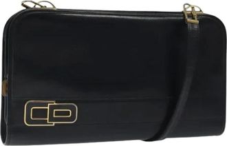 Dior Pre-owned Shoulder Bags, female, Black, Size: ONE SIZE Pre-owned Leather Shoulder Bag