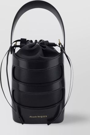 Alexander McQueen mini leather bucket bag