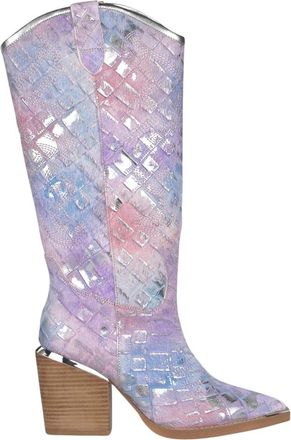Alma En Pena Cowboylaars - Dames - Cowboylaarzen - Blauw - 39 EU - Tweed - Schoenen