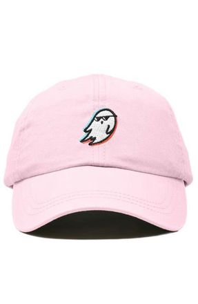 Dalix Ghost Life Embroidered Casual Cap in Washed Pink at Nordstrom