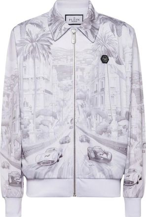 Philipp Plein Hoodies & sweatvesten, Heren, Wit, 2Xl, Polyester, Jacket Tracksuit Montecarlo BW