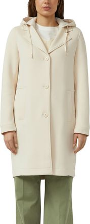 s.Oliver Langmantel S.OLIVER, Damen, Gr. 34, vanilla, Web, Obermaterial: 73% Polyester, 21% Viskose, 6% Elasthan. Futter: 100% Polyester, unifarben, l&auml;ssig ges