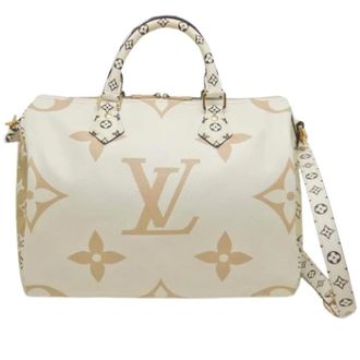 Louis Vuitton Pre-owned Vintage Coated Canvas Handbag - Dames - Pre-owned - Beige - Maat: ONE Size