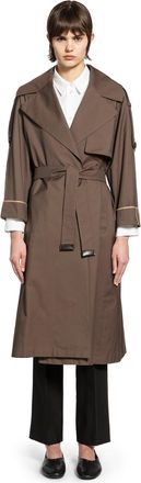 Max Mara Oversized Water-Repellent Twill Trench Coat