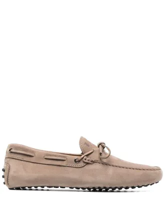 【関税＆送料込み】Tod'S Leather Moccasin With Carrarmato B Tod's Leather Moccasin With Carrarmato Bottom In Black
