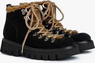 Pedro Garcia Fur black suede boot | Salama | Autumm - Winter 26 |