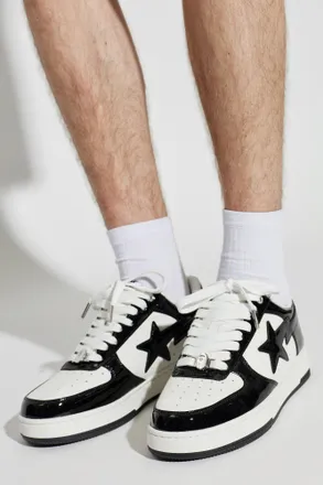 A Bathing Ape Sports Shoes With Logo, Mens, Black