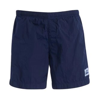 C.P. Company Beachwear, male, Blue, Size: S Eco-Chrome R Swim Shorts