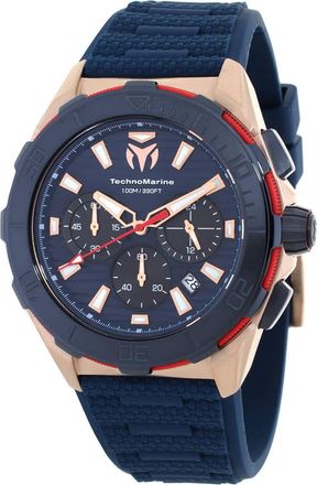 Technomarine Seven Seas Chronograph GMT Quartz Black Dial Mens Watch TM-725025