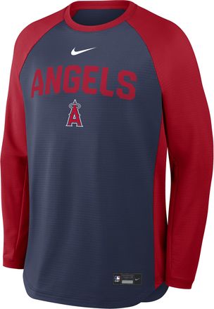 Nike Los Angeles Angels Authentic Collection Nike Mens Dri-FIT Pullover Crew in Blue | 04H2046NANG-7PG