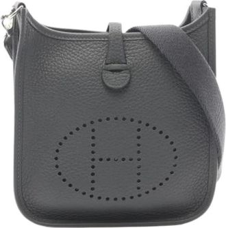 Herm&egrave;s Pre-owned Vintage Shoulder Bag - Dames - Vintage Schoudertas - Grijs - ONE Size - Leer - Vintage