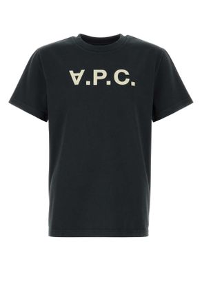 A.P.C. Slate Cotton T Shirt