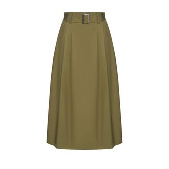 A|X Armani Exchange Savana Skirt - female - Armani Exchange - Midi Skirts - Green - XS - Skirts