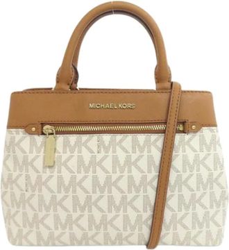 Michael Kors Pre-owned Handbags, female, White, Size: ONE SIZE Pre-owned Plastic Shoulder Bag