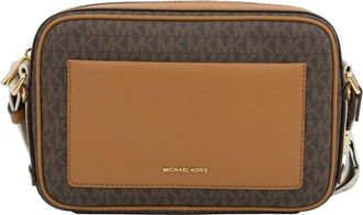Michael Kors Tassen, Dames, Bruin, ONE Size, Polyester, Bruine Crossbody Tas